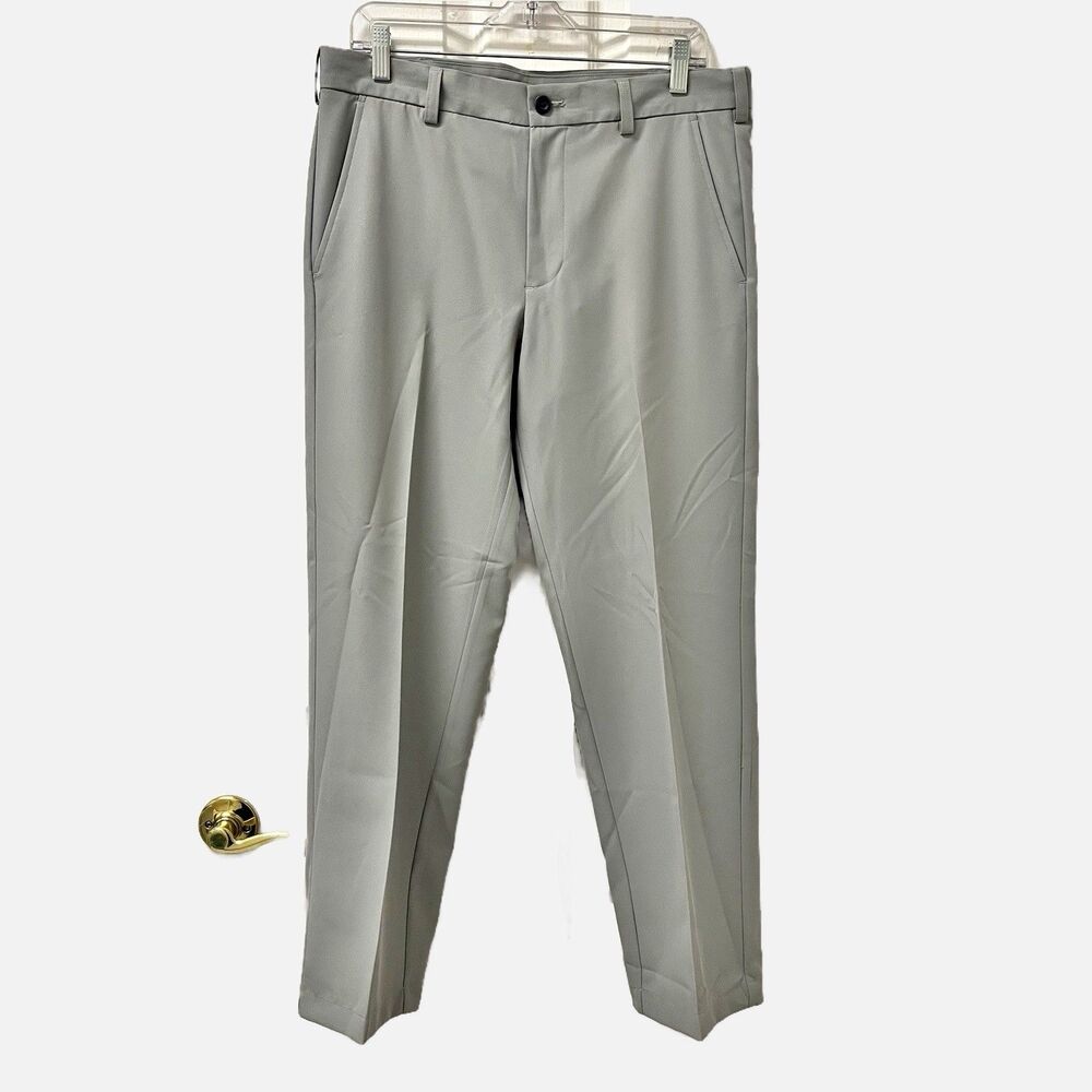 IZOD Gray Slim Fit Golf Pants Size 33 X 29